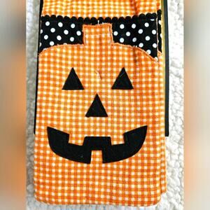 MAX STUDIO HALLOWEEN PUMPKIN / JACK-O-LATERN UTENSIL HOLDER SET OF 4 NEW IN PACK